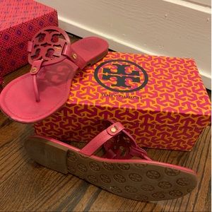 Tory Burch Logo Miller Sandals 10